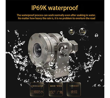 4K CCTV anti-esplosione Fisheye PTZ Camera in acciaio inossidabile per camion incorporato MIC Starlight IR