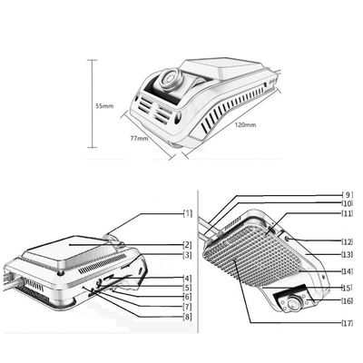 AI 4G Wifi 1080P Alarme di stanchezza Sistema avanzato di assistenza alla guida Dashcam CMSV6 GPS ADAS DSM BSM