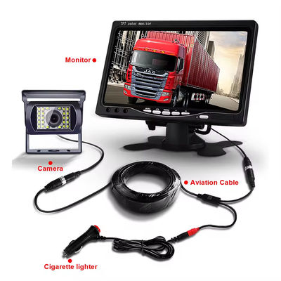 Universal 12V Dash Cam Maxi Truck Back-up Camera con built-in 18 IR LED per l'assistenza notturna