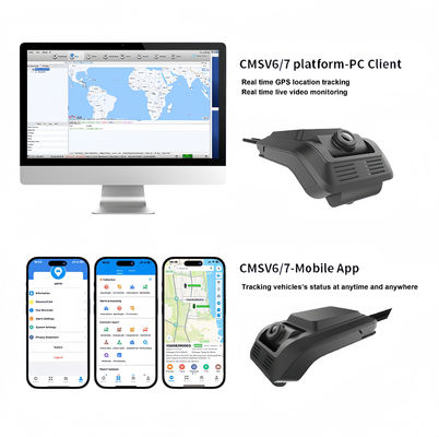 Camera di controllo interno anteriore posteriore per taxi, Firecore HX-816 24H Loop Recording 4G WIFI G-SENSOR DMS ADAS BSD Dashcam
